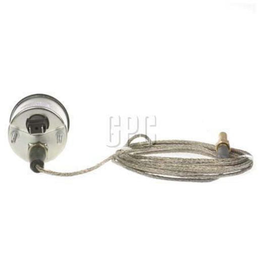 VDO Water Temperature Gauge Mechanical 40-120deg C 4m Tube Length 52mm Round 180077021