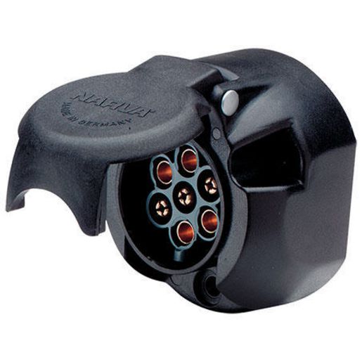 Narva Trailer Plug 7 Pin Large Round Plastic (25Pk) 82052/25