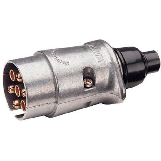 Narva Trailer Plug 7 Pin Large Round Metal (25Pk) 82161/25