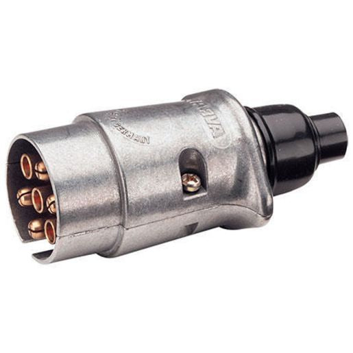 Narva Trailer Plug 5 Pin Round Large Metal 82162/25