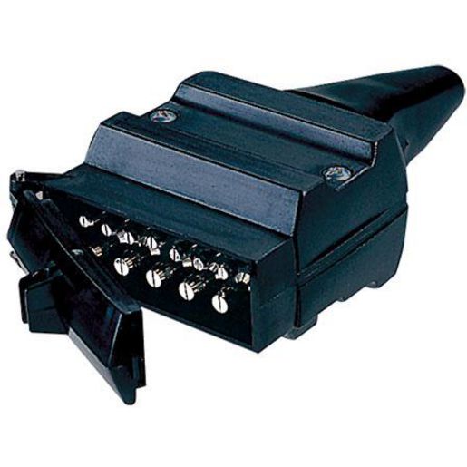 Narva Trailer Plug 12 Pin Flat, Plastic - Pack Of 20 82171/20