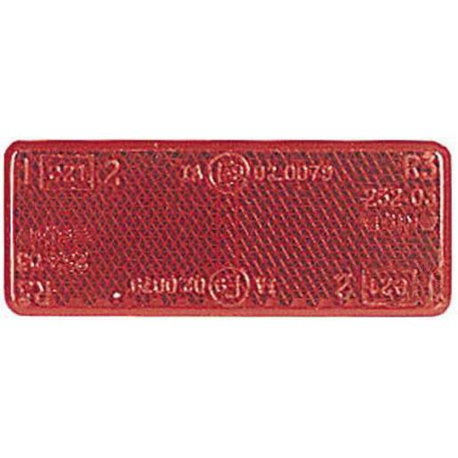 Narva Reflector 70mmx28mm Red Self Adhesive (2pk) 84037/50