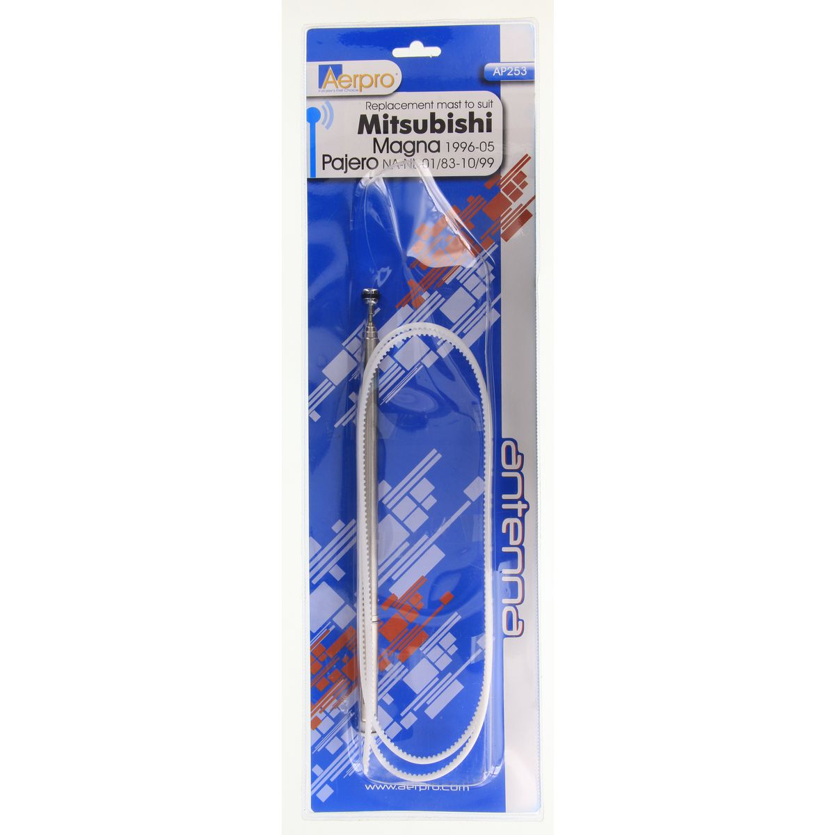 Aerpro Car Antenna 5 Section Mast Suits Mitsubishi