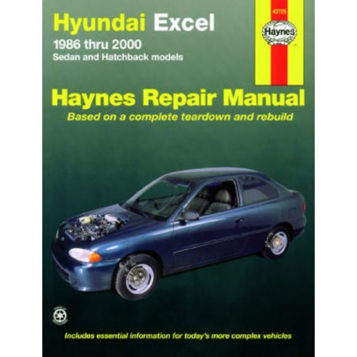 Haynes Owner's Workshop Manual - Hyundai Excel 1986-2000 43725