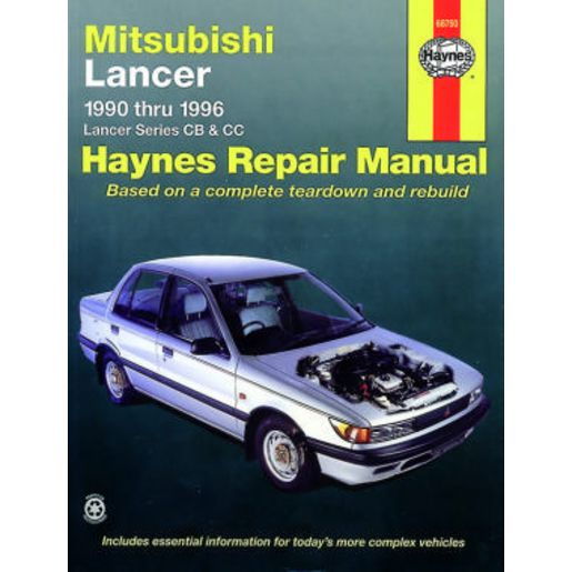 Haynes Owner's Workshop Manual - Mitsubishi Lancer 1990-1996 68750