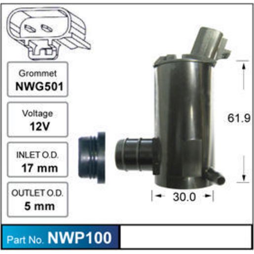 NICE Windscreen Washer Pump NWP100