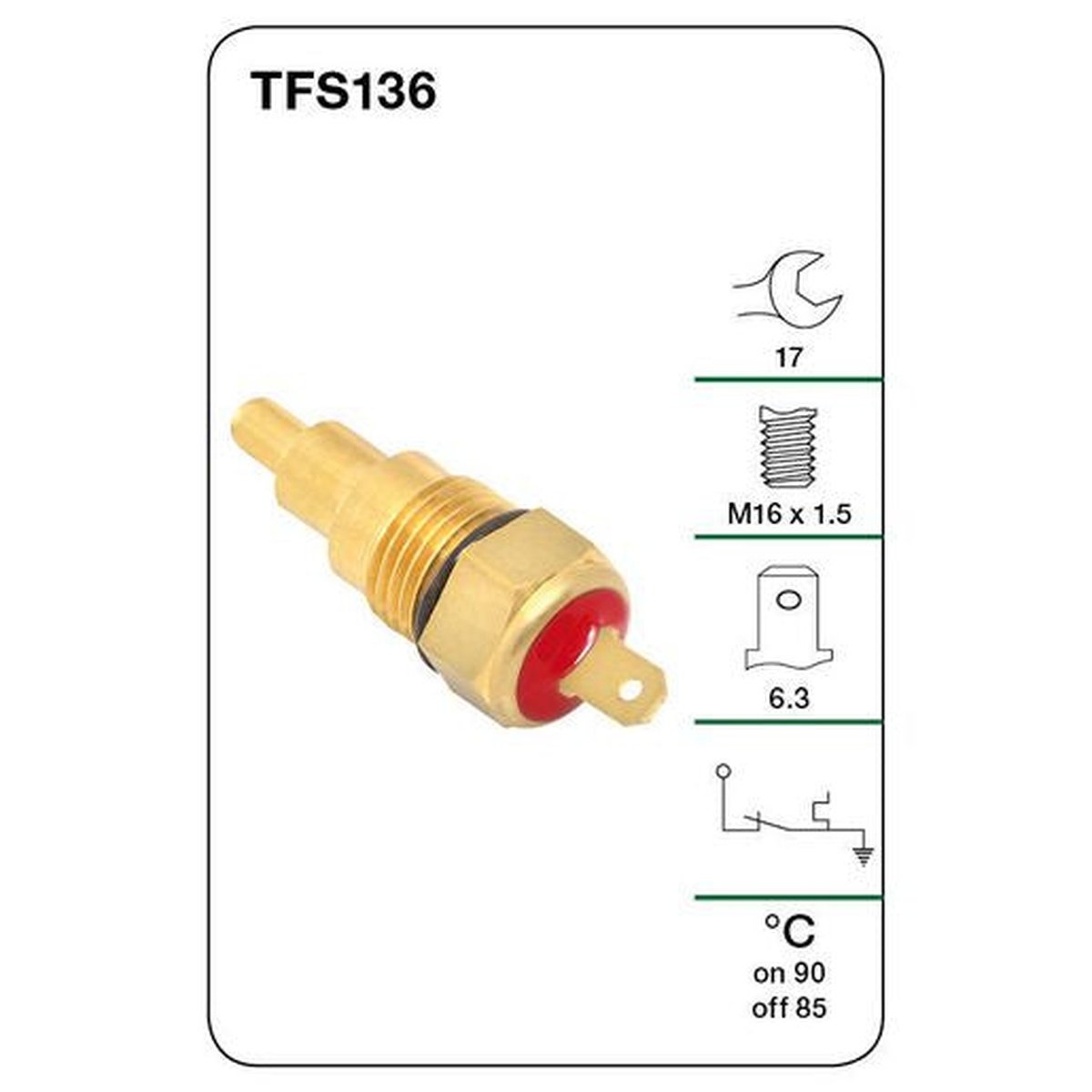 Tridon Thermo Fan Switch TFS136