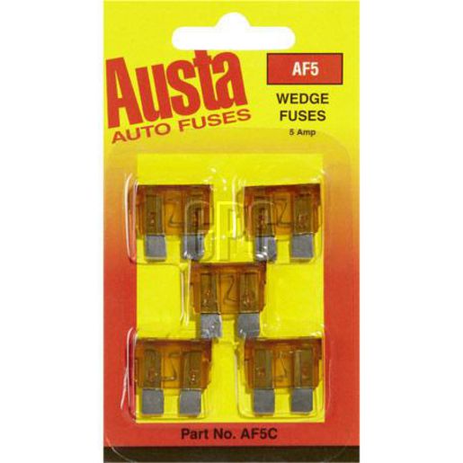 Austa Standard Blade Fuse 5A 5 Pce AF5C