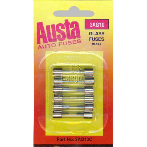 Austa Glass Fuse 3AG 10A 3AG10C