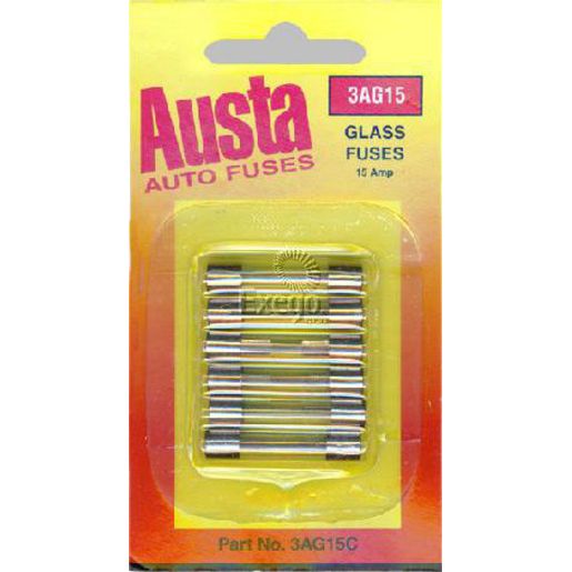 Austa Glass Fuse 3AG 15A 3AG15C