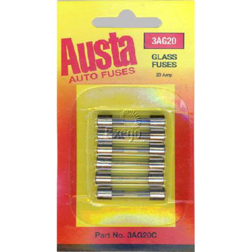 Austa Glass Fuse 3AG 20A 3AG20C