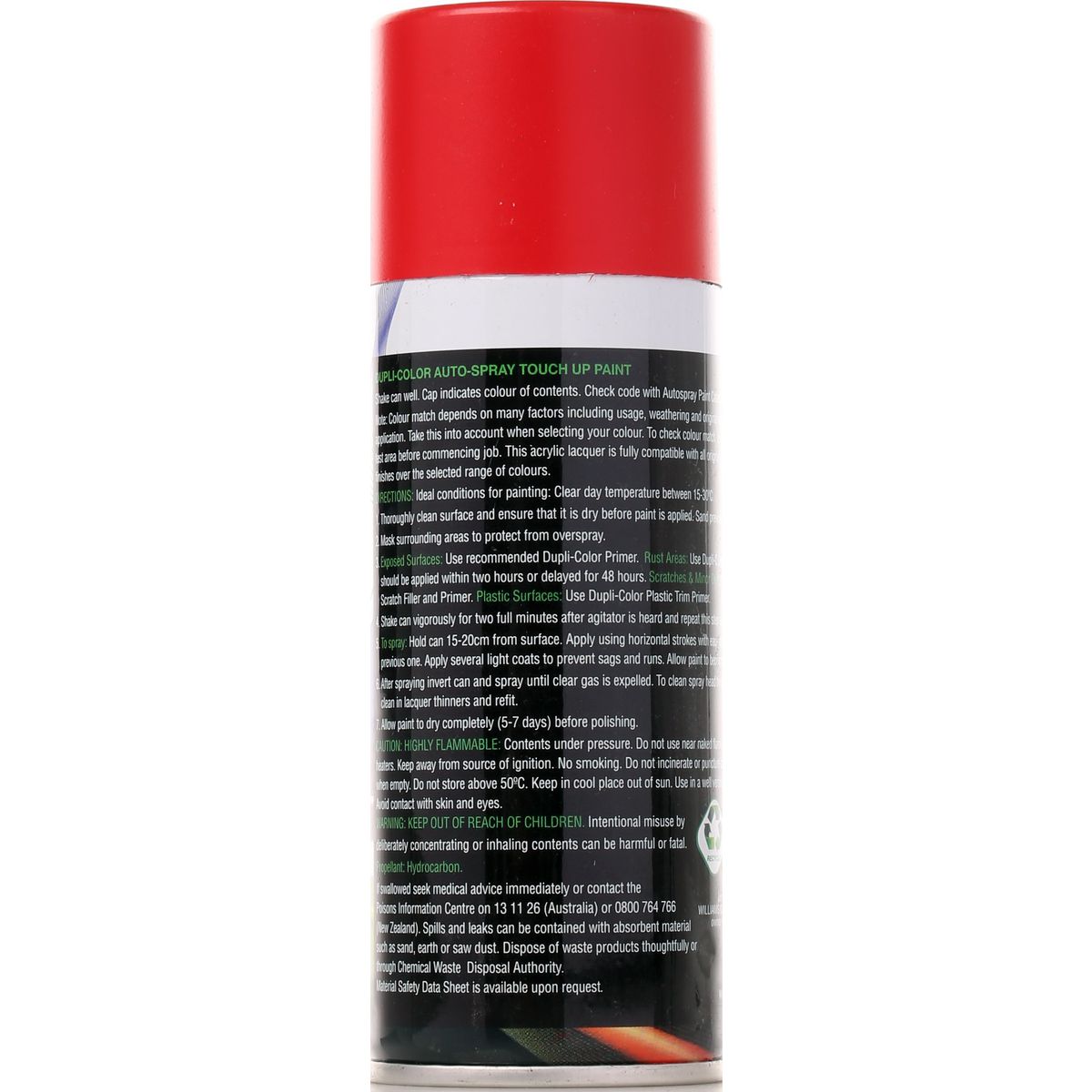 Dupli-Color Automotive Spray Paint Pure Red 150G DSDA07