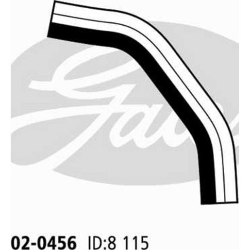 Gates Radiator Hose 02-0456