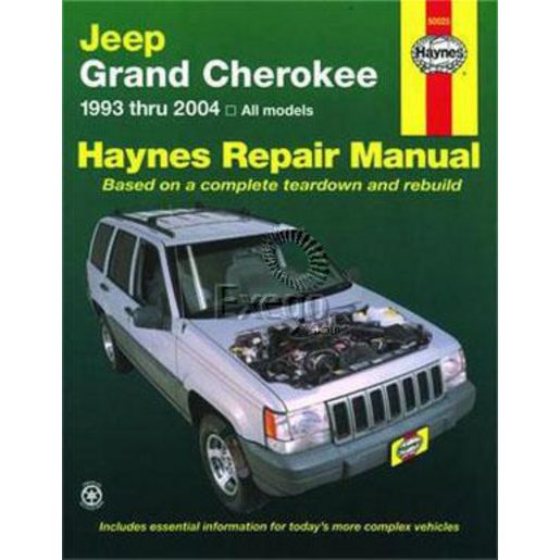 Haynes Owner's Workshop Manual - Jeep Grand Cherokee 1993-2004 50025