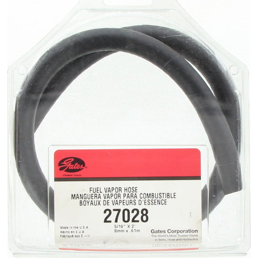 Gates Fuel Hose 5/16In X 2Ft - Id 0.3125In / 8mm 27028
