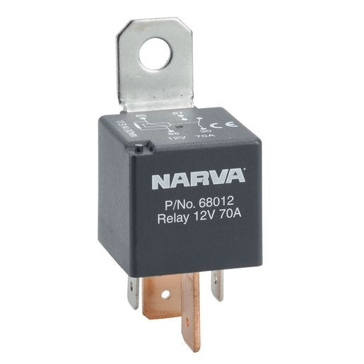 Narva Relay Normally Open With Resistor 12V 4 Pin 70A 68012