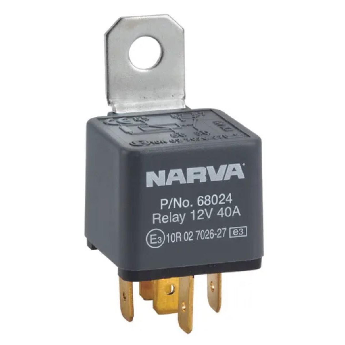 Narva Relay Normally Open With Resistor 12V 5 Pin 30A 68024