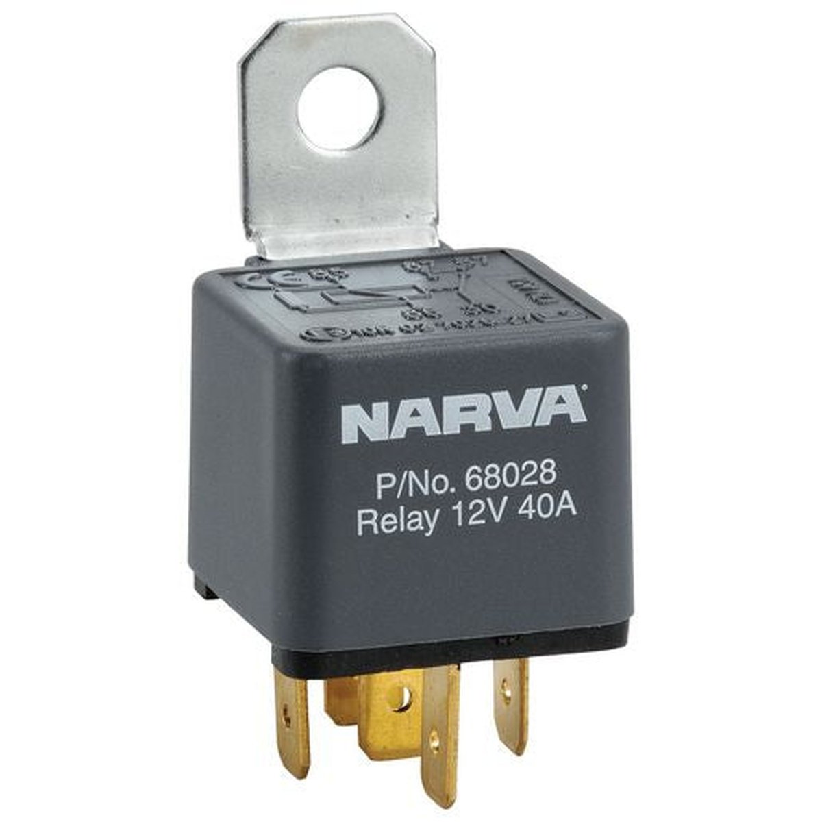 Narva Relay Normally Open With Diode 12V 5 Pin 40A 68032BL