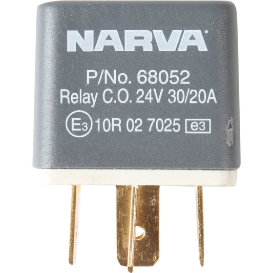 Narva Relay Change-Over With Resistor 24V 5 Pin 30A/20A 68052BL