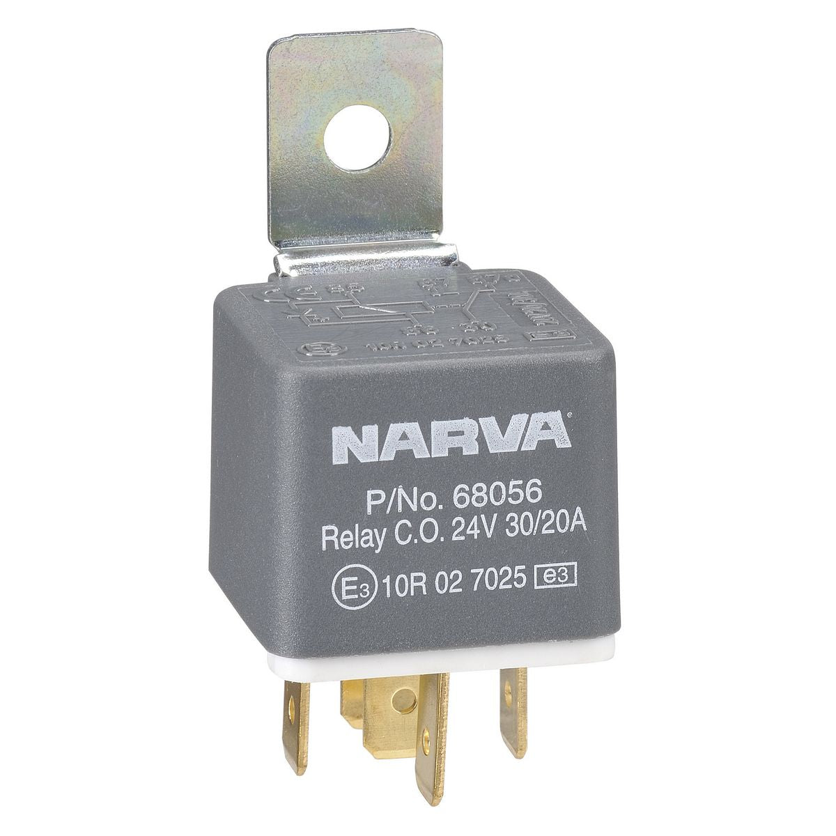 Narva Relay Change-Over With Diode 24V 5 Pin 30A/20A 68056