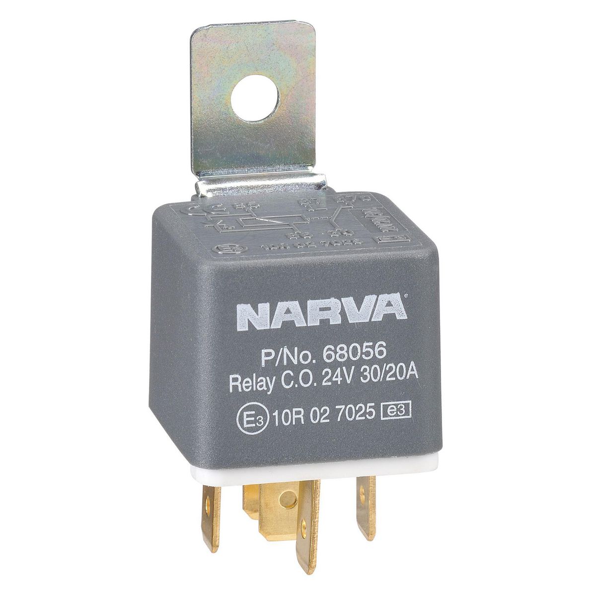 Narva Relay Change-Over With Diode 24V 5 Pin 30A/20A 68056