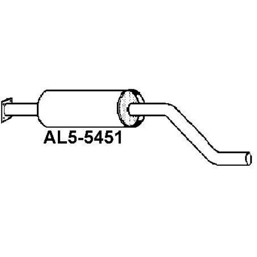 Walker Exhaust Muffler-Exhaust (Use M4243) AL5-5451