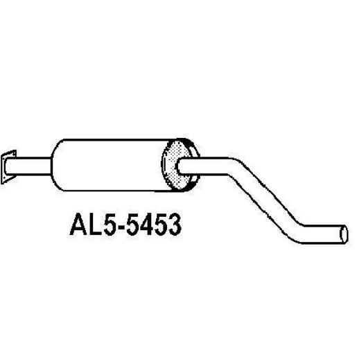 Walker Exhaust Muffler-Exhaust (Use M4250) AL5-5453