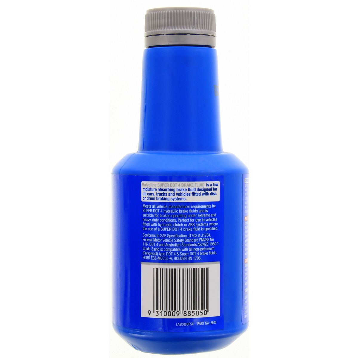 Valvoline Super Performance Brake Fluid DOT 4 500mL 8505