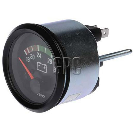 VDO Voltmeter Gauge Analogue 18-32V Range 24V 52mm Round 332040001