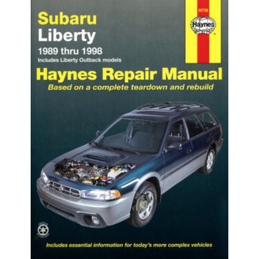 Haynes Owner's Workshop Manual - Subaru Liberty 1989-1998 89706
