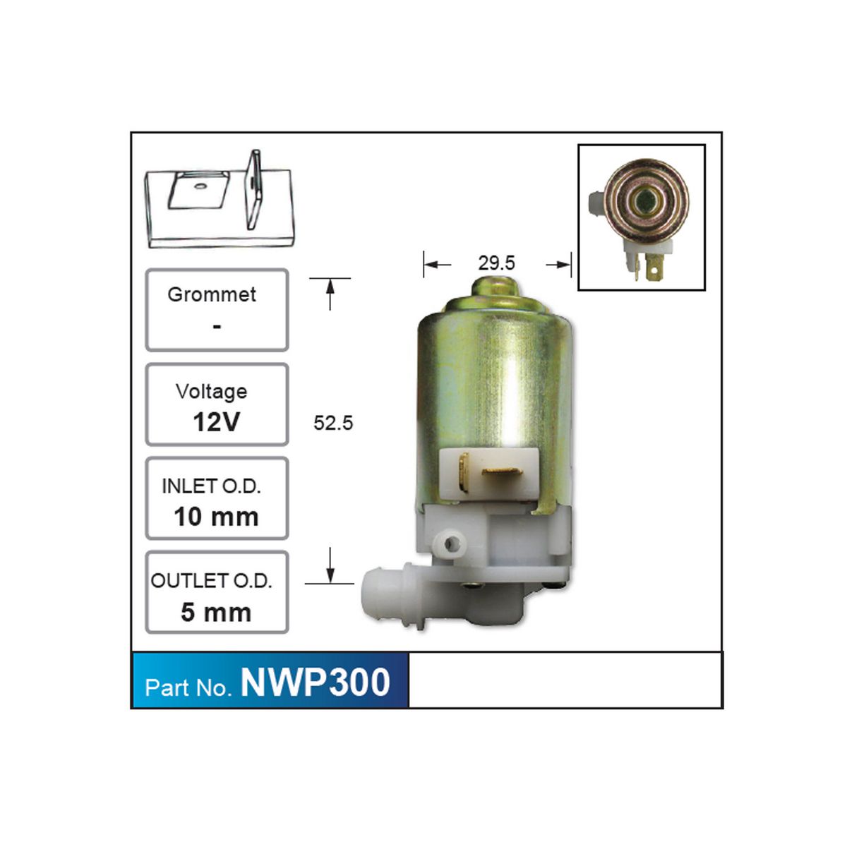 Nice Products Windscreen Washer Pump NWP300