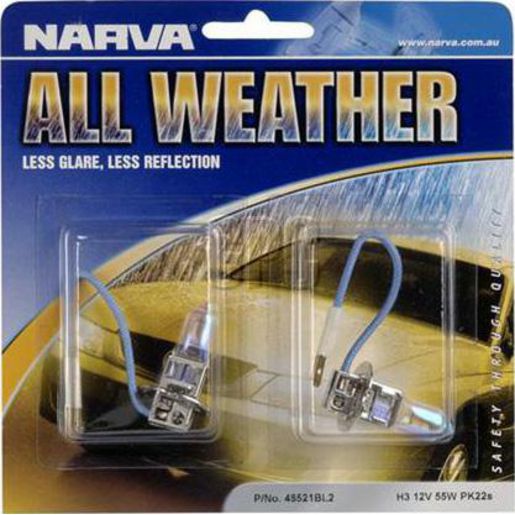 Narva H3 Pk22S All Weather Globe 12V 55W 2 Pce 48521BL2