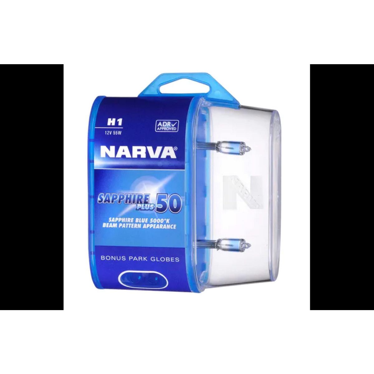 Narva H1 12V 55W Sapphire Plus 50 Halogen Headlight Globes 2Pk