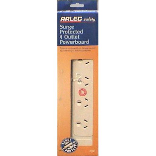 Arlec Powerboard 4 Outlet W/Surge Protector PB 41