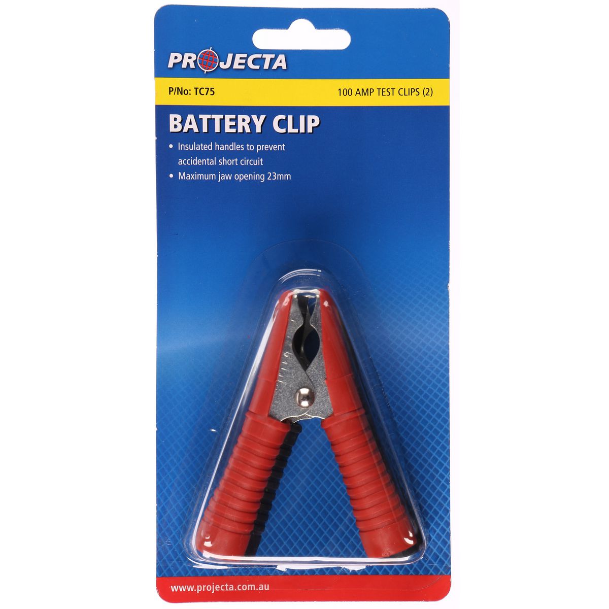 PROJECTA Test Clips 100A Insulated 2 Pack TC75