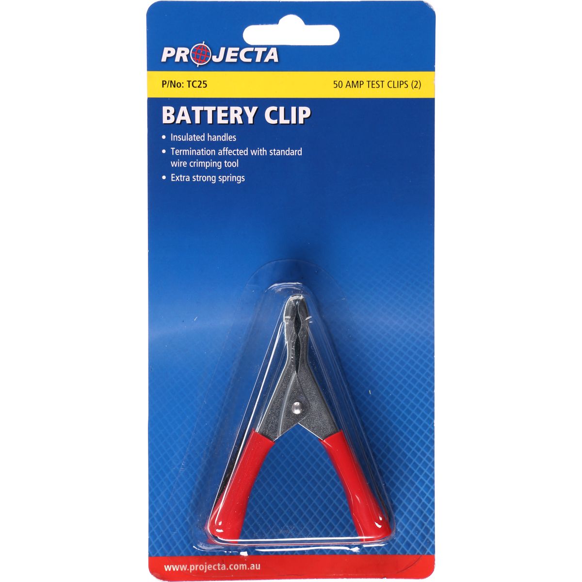 PROJECTA Test Clips 50A Insulated 2 Pack TC25