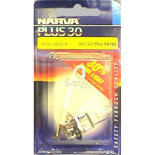 Narva H3 Pk22S Plus 30 Globe 12V 55W 48331BL
