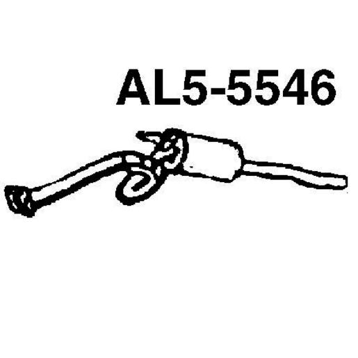 Walker Exhaust Muffler-Rear-Single AL5-5546