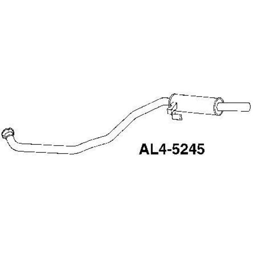 Rear Muffler Std Replacement AL4-5245