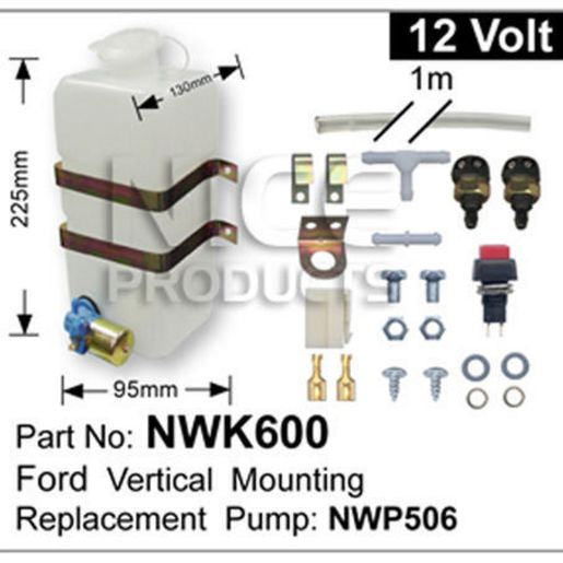NICE Windscreen Washer Pump Kit NWK600