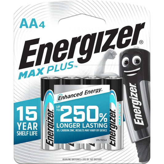 Energizer Advanced Alkaline AA Batteries 4 Pack X91RP4T