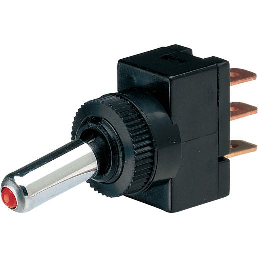 Narva Switch Toggle Illuminated On Off Red 60049BL
