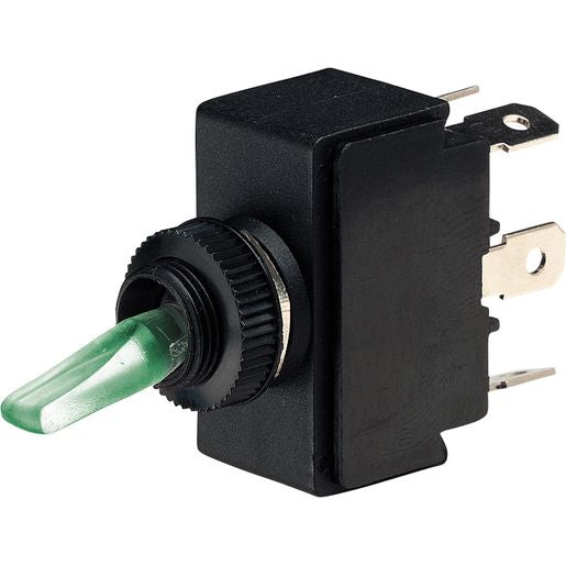 Narva Switch Toggle Illuminated On Off Red Natural Green 60073BL
