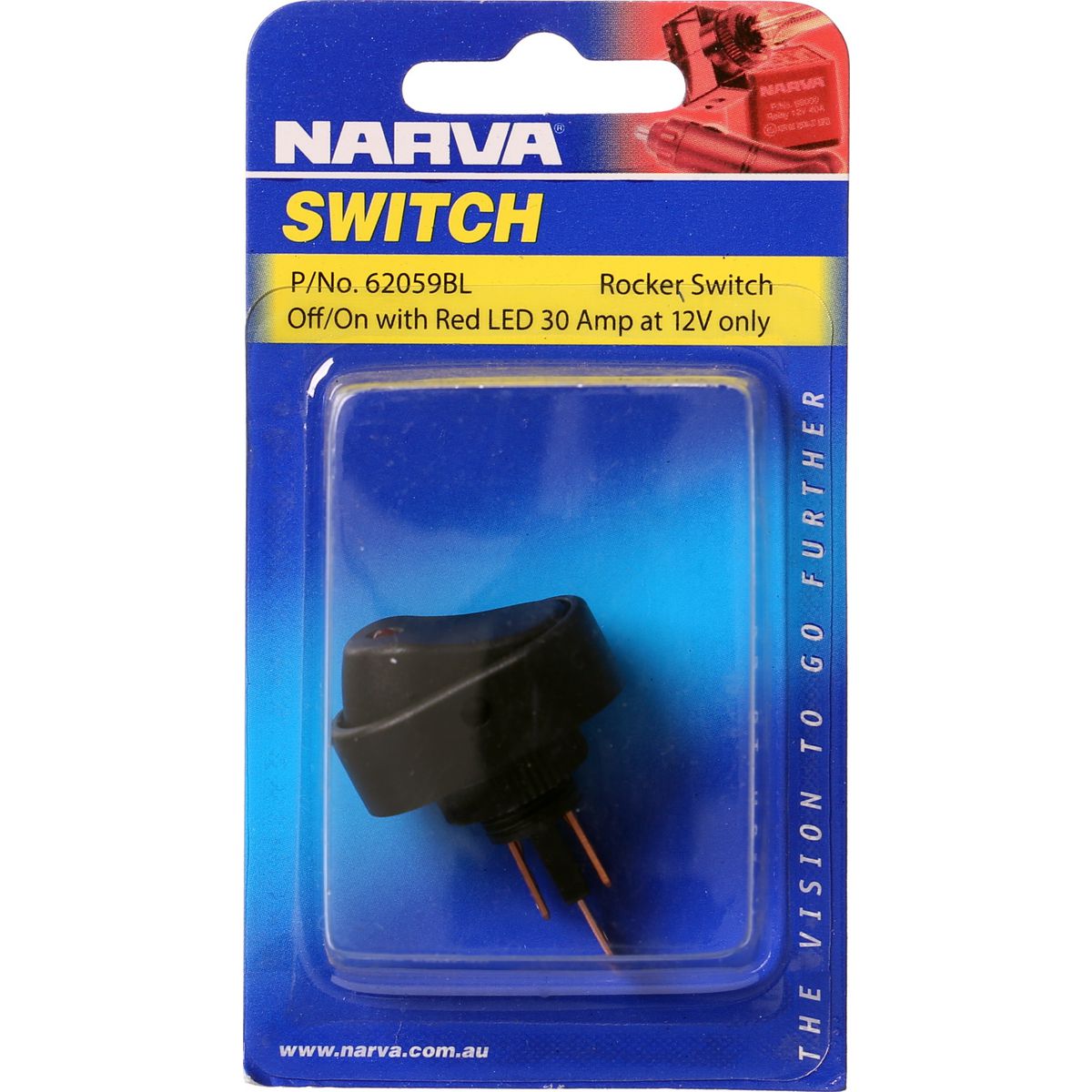 Narva Rocker Switch Red 62059BL