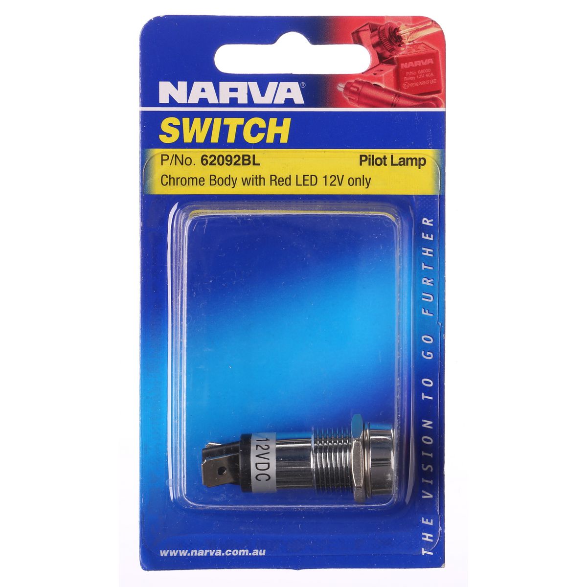 Narva LED Pilot Light 12V Red 62092BL