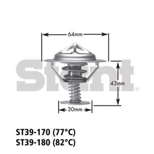 Gates Stant Thermostat   82 Degrees C - 180 Degrees F ST39-180