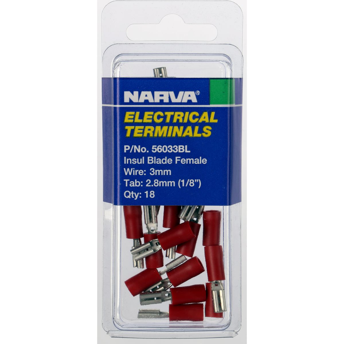 Narva Terminal Blade Red 2.8mm 56033BL