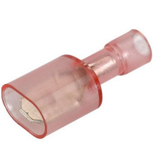 Narva Terminal Male Blade Insulated Red 6.3mm (50Pk) 56111