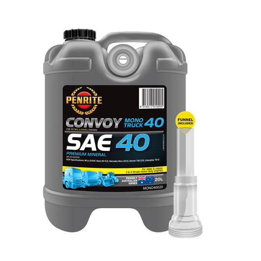 Penrite Oil Convoy Mono Truck 40 Engine Oil 20L MONO40020