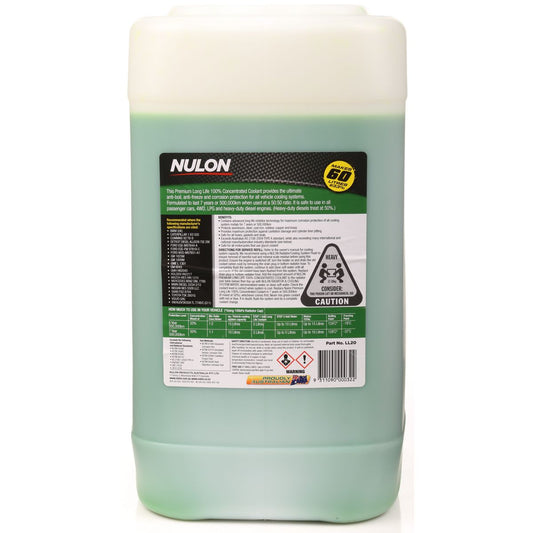 Nulon Green Premium Long Life Coolant 100% Concentrate 20L LL20